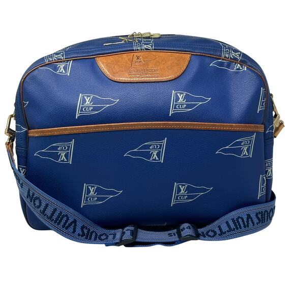 Louis Vuitton LV Cup Blue Monogram Sail Sac Cowes Messenger Bag - Picture 1 of 16